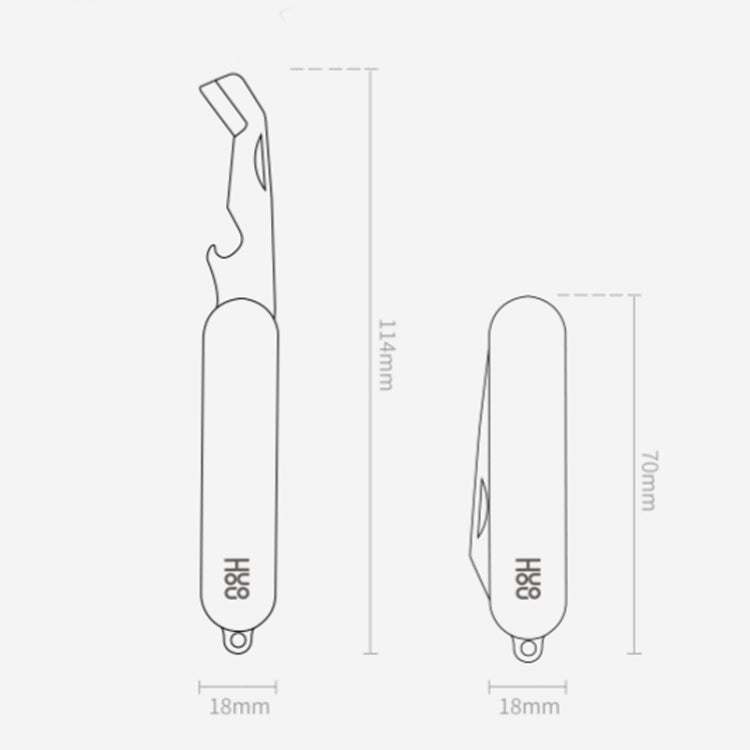 Mini coltello pieghevole in acciaio inox con manico ABS