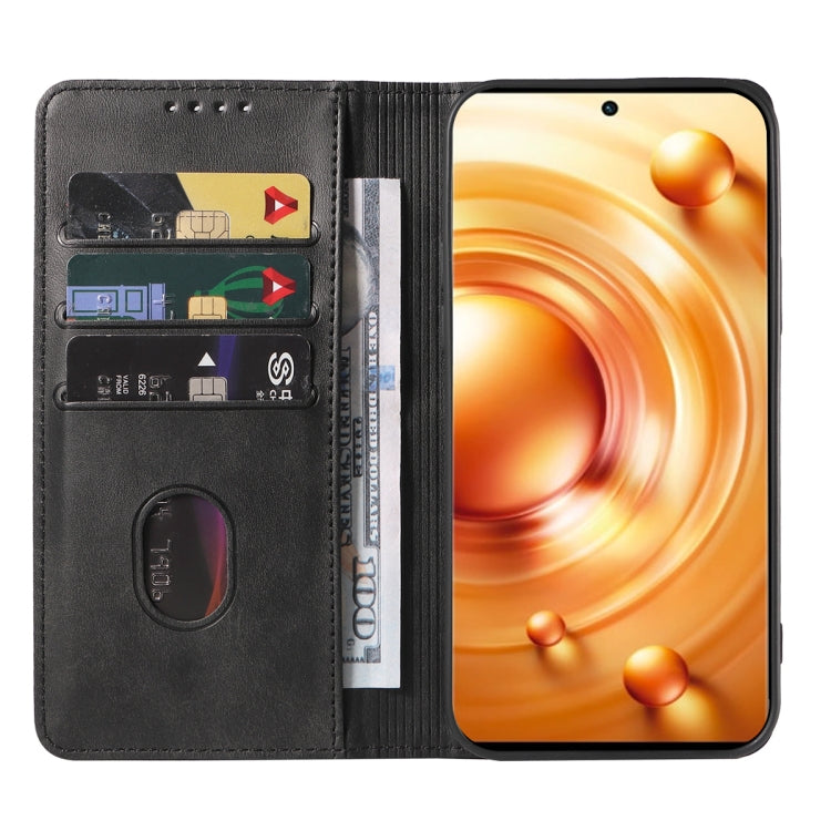 Custodia in pelle con chiusura magnetica per vivo X80 e modelli compatibili