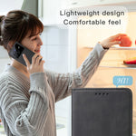 Custodia in pelle con chiusura magnetica per vivo X80 e modelli compatibili