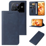 Custodia in pelle con chiusura magnetica per vivo X80 e modelli compatibili