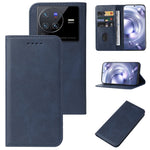 Custodia in pelle con chiusura magnetica per vivo X80 e modelli compatibili