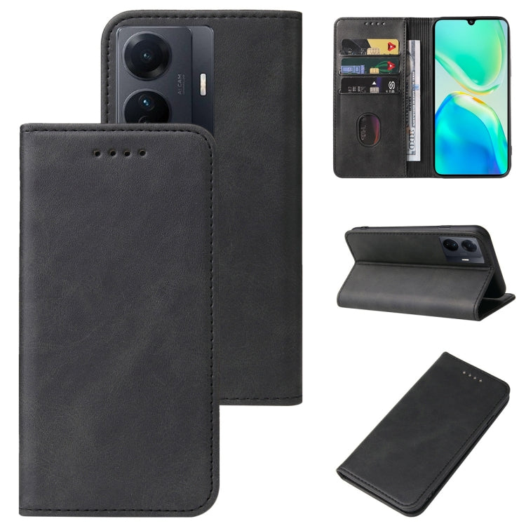 Custodia in pelle con chiusura magnetica per vivo X80 e modelli compatibili