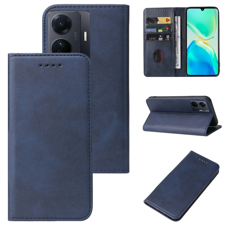 Custodia in pelle con chiusura magnetica per vivo X80 e modelli compatibili