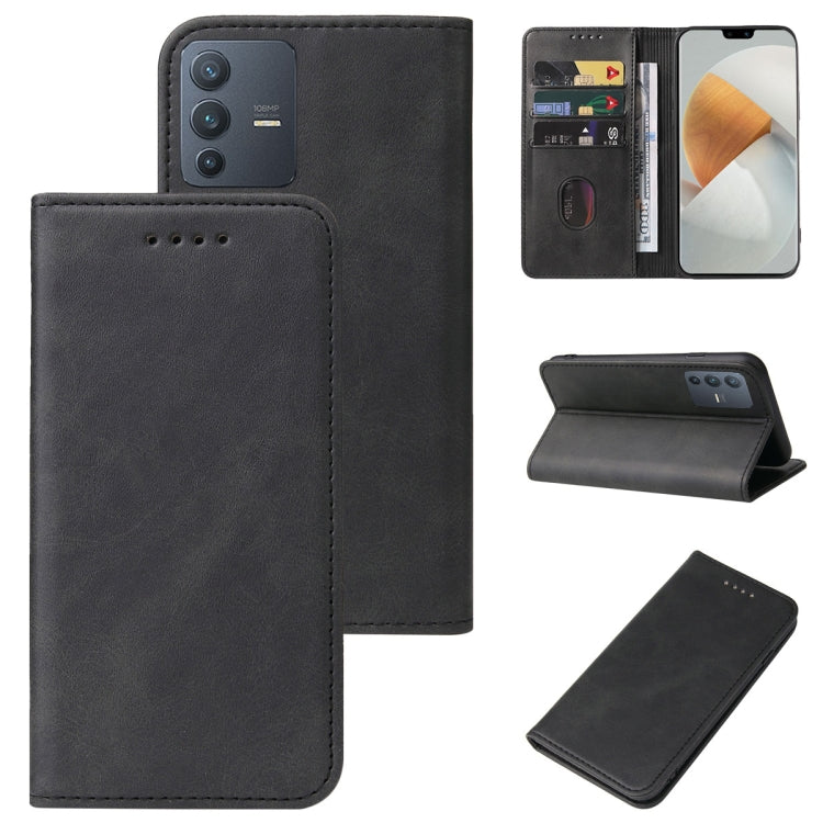 Custodia in pelle con chiusura magnetica per vivo X80 e modelli compatibili