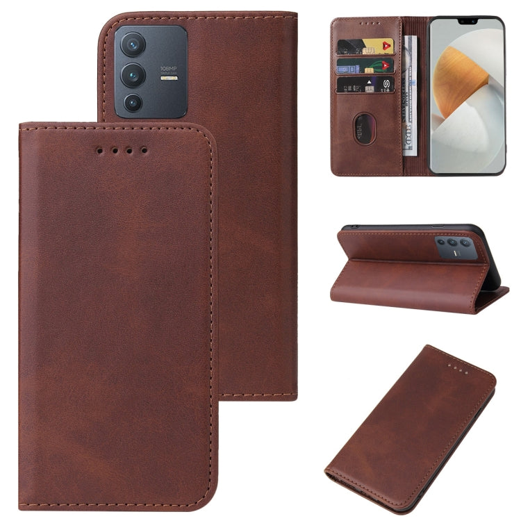 Custodia in pelle con chiusura magnetica per vivo X80 e modelli compatibili