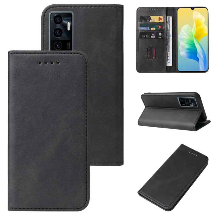 Custodia in pelle con chiusura magnetica per vivo X80 e modelli compatibili