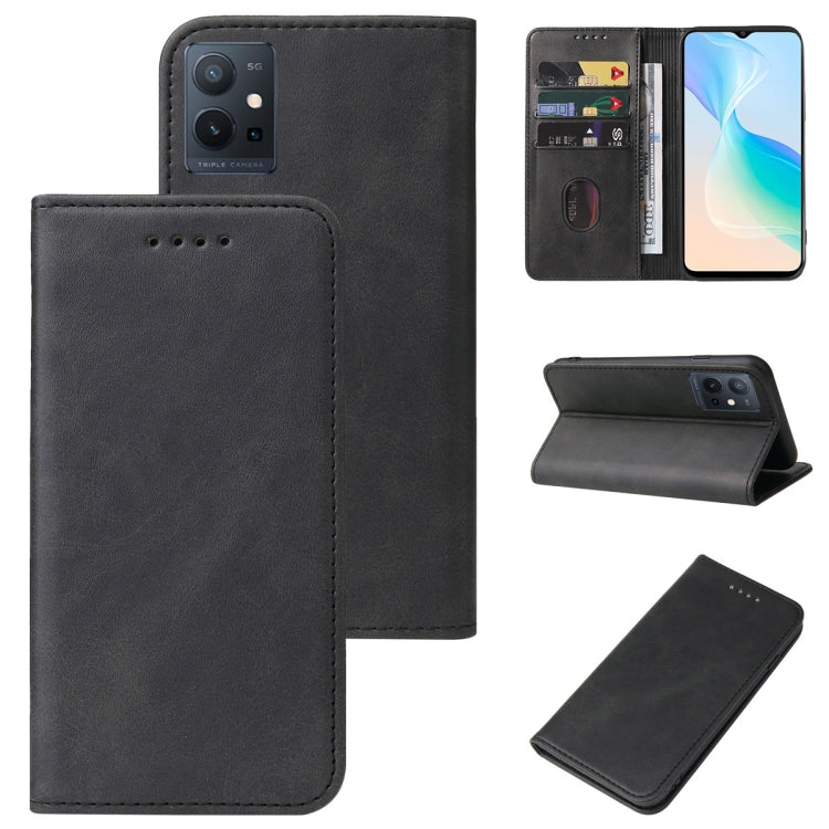 Custodia in pelle con chiusura magnetica per vivo X80 e modelli compatibili