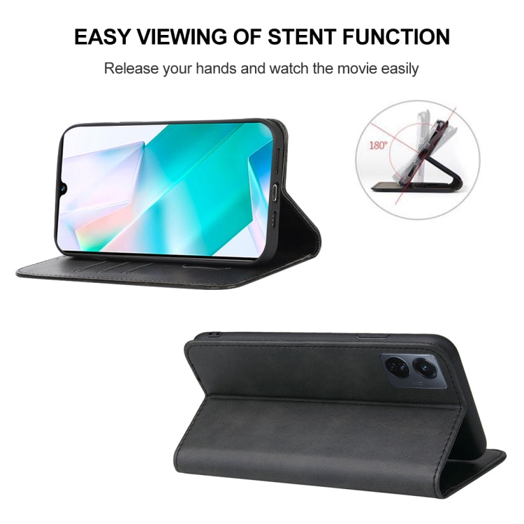 Custodia in pelle con chiusura magnetica per smartphone vivo