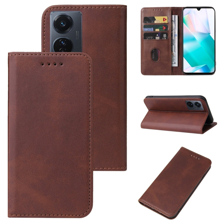 Custodia in pelle con chiusura magnetica per smartphone vivo