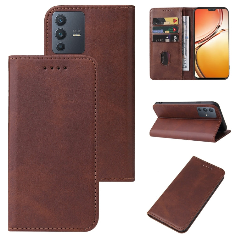 Custodia in pelle con chiusura magnetica per smartphone vivo