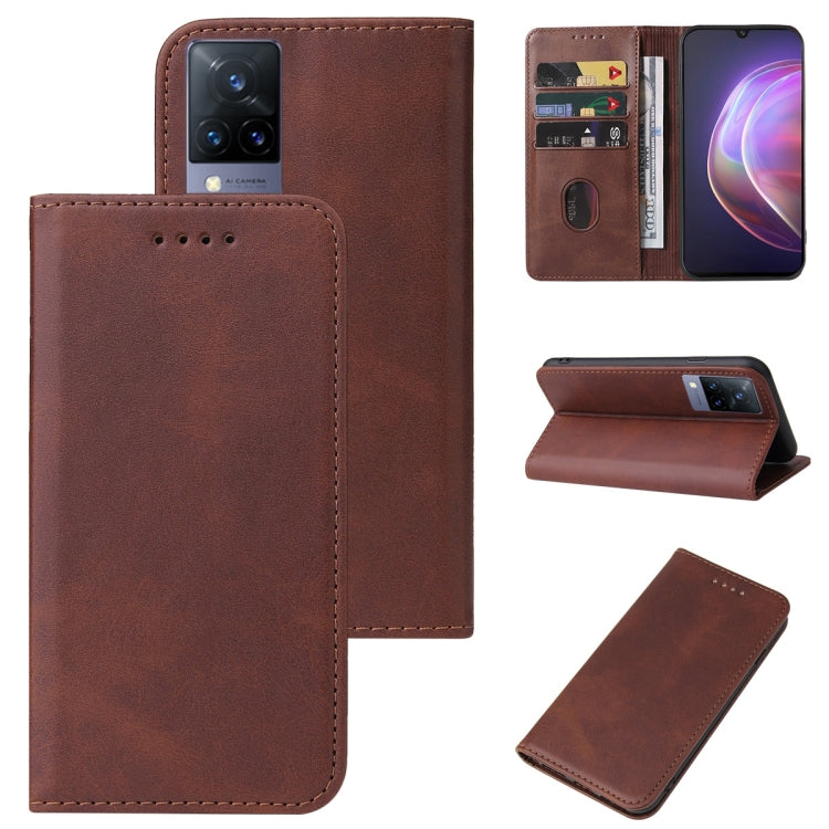Custodia in pelle con chiusura magnetica per smartphone vivo