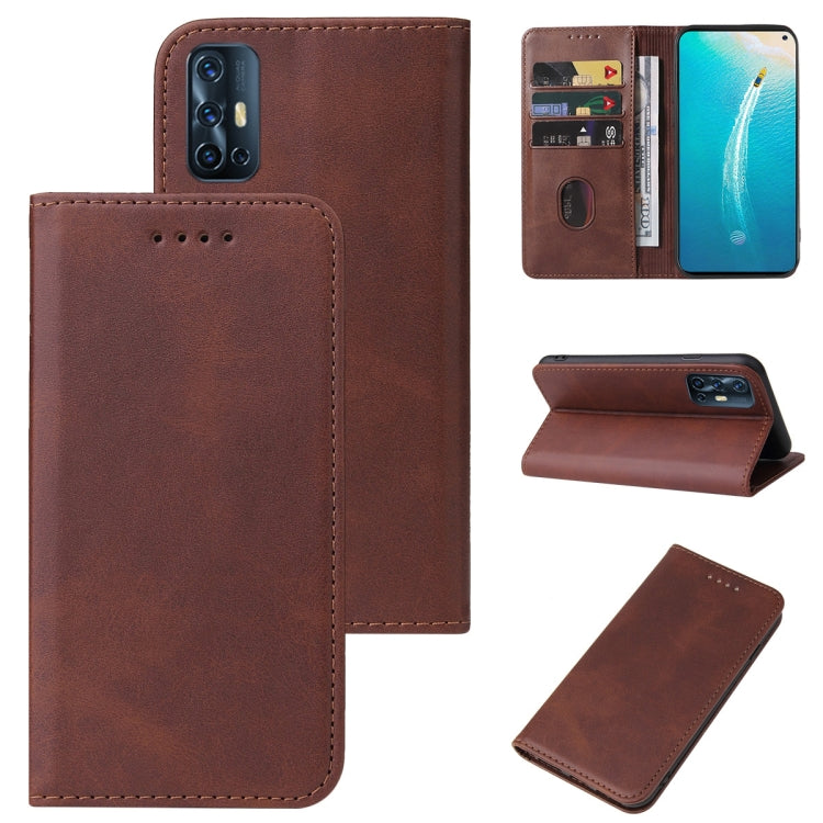 Custodia in pelle con chiusura magnetica per smartphone vivo