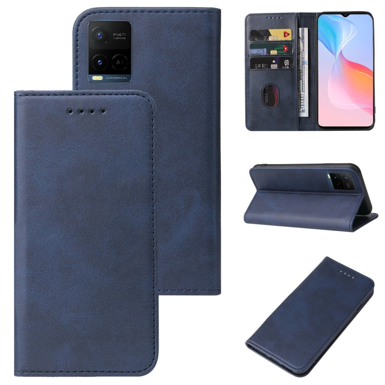 Custodia in pelle con chiusura magnetica per vivo Y20s e modelli compatibili