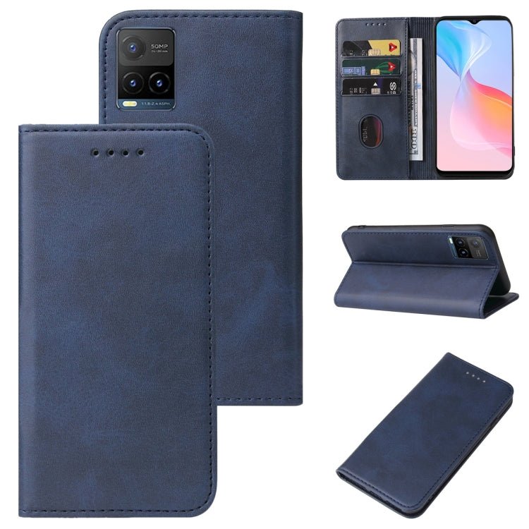 Custodia in pelle con chiusura magnetica per vivo Y20s e modelli compatibili