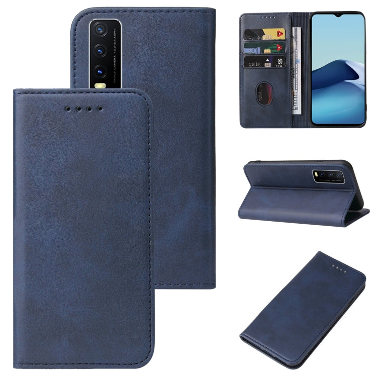 Custodia in pelle con chiusura magnetica per vivo Y20s e modelli compatibili