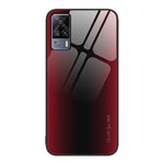 Custodia TPU con vetro sfumato per vivo S9e, vivo V21, vivo V15 e OnePlus Nord 2