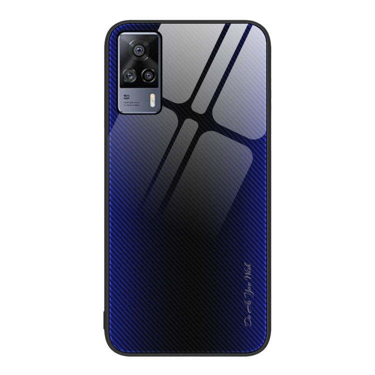 Custodia TPU con vetro sfumato per vivo S9e, vivo V21, vivo V15 e OnePlus Nord 2