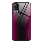 Custodia TPU con vetro sfumato per vivo S9e, vivo V21, vivo V15 e OnePlus Nord 2