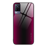 Custodia TPU con vetro sfumato per vivo S9e, vivo V21, vivo V15 e OnePlus Nord 2