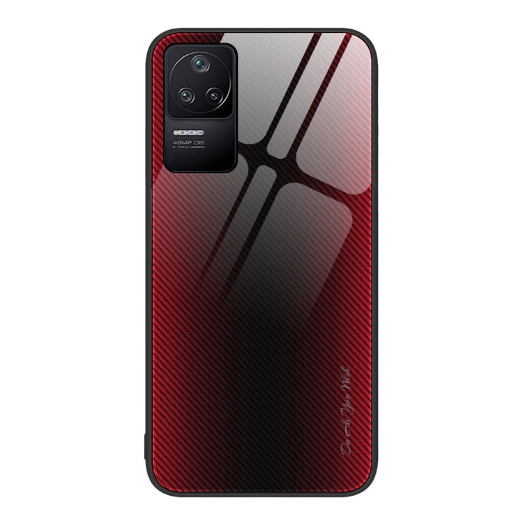 Custodia TPU con vetro sfumato per Xiaomi Redmi K50, K50 Pro, Note 10 Pro e Note