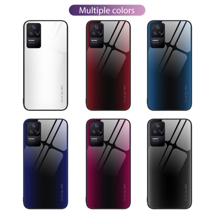 Custodia TPU con vetro sfumato per Xiaomi Redmi K50, K50 Pro, Note 10 Pro e Note
