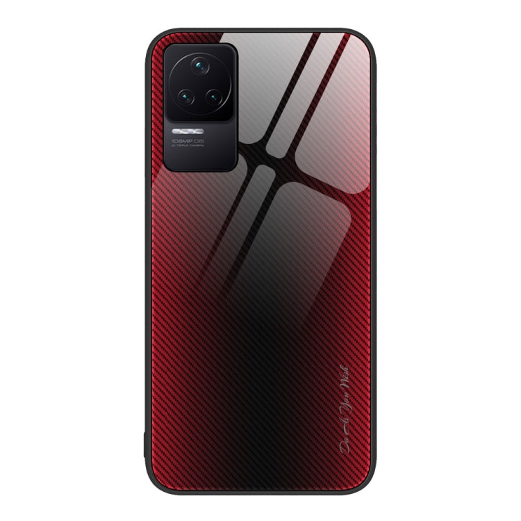 Custodia TPU con vetro sfumato per Xiaomi Redmi K50, K50 Pro, Note 10 Pro e Note