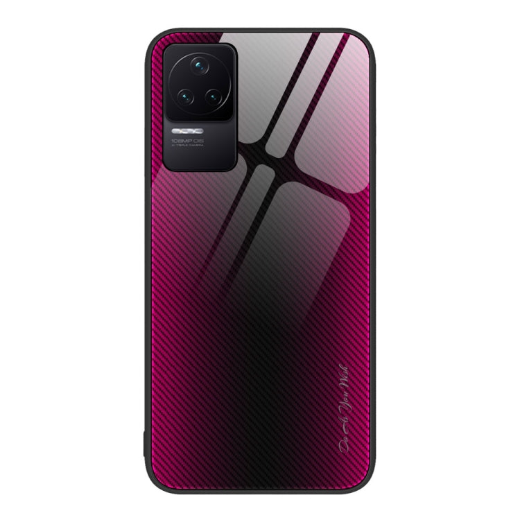 Custodia TPU con vetro sfumato per Xiaomi Redmi K50, K50 Pro, Note 10 Pro e Note