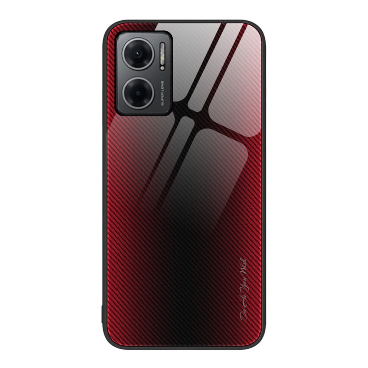 Custodia TPU con vetro sfumato per Xiaomi Redmi K50, K50 Pro, Note 10 Pro e Note