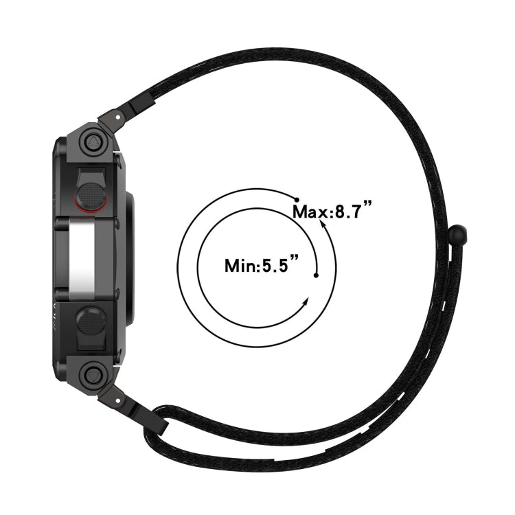 Cinturino nylon con fibbia ad anello per Amazfit T-Rex 2