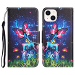 Custodia portafoglio in pelle per iPhone 14 con supporto