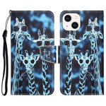 Custodia portafoglio in pelle per iPhone 14 con supporto