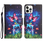 Custodia portafoglio in pelle per iPhone 14 Pro Max