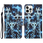 Custodia portafoglio in pelle per iPhone 14 Pro Max
