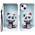 Custodia portafoglio in pelle per iPhone 13 con supporto