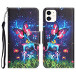 Custodia portafoglio in pelle per iPhone 12 mini