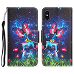 Custodia portafoglio in pelle per iPhone XS Max
