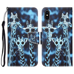 Custodia portafoglio in pelle per iPhone XS Max