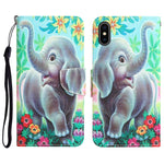Custodia portafoglio in pelle per iPhone X con supporto