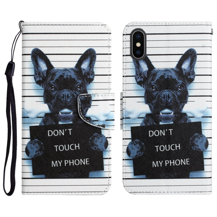 Custodia portafoglio in pelle per iPhone X con supporto