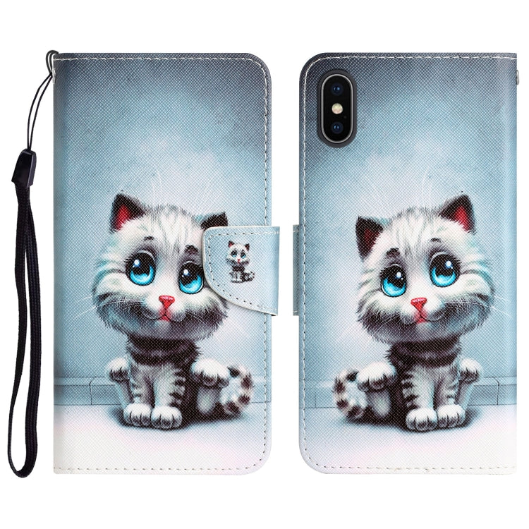 Custodia portafoglio in pelle per iPhone X con supporto