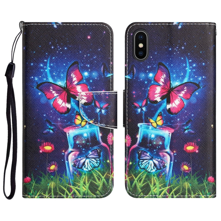 Custodia portafoglio in pelle per iPhone X con supporto