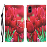 Custodia portafoglio in pelle per iPhone X con supporto