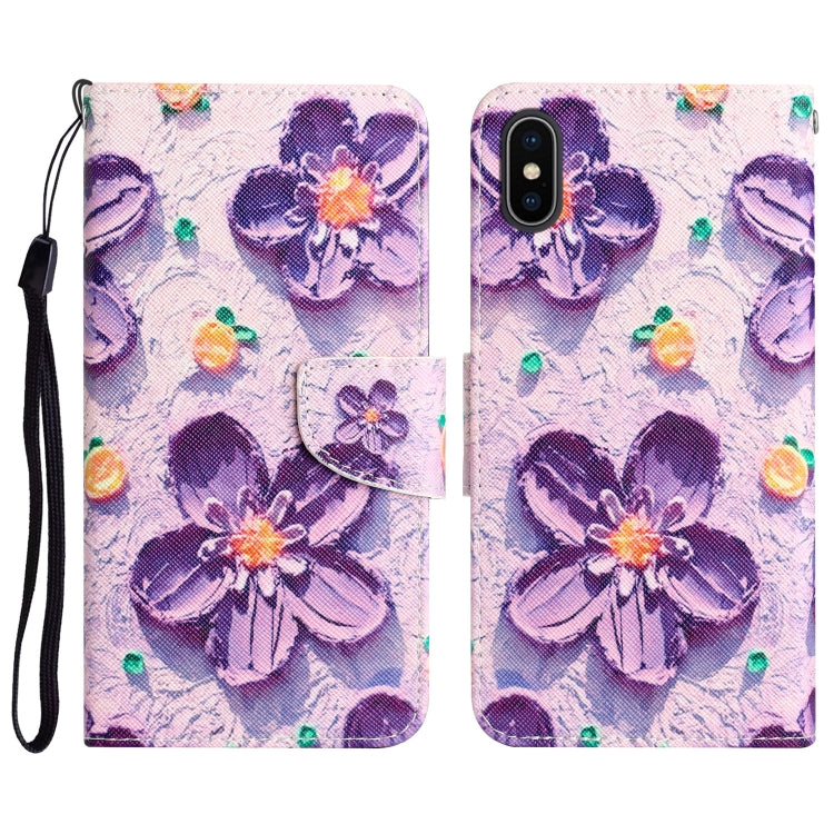 Custodia portafoglio in pelle per iPhone X con supporto