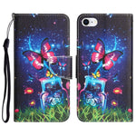 Custodia portafoglio in pelle per iPhone 7 e 8