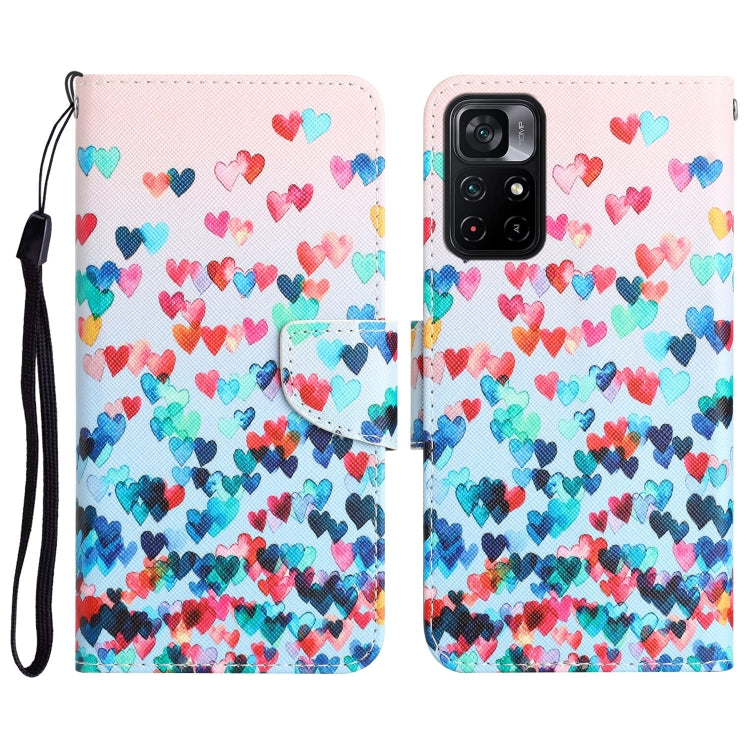 Custodia in pelle con disegno colorato per Xiaomi Poco M4 Pro 5G