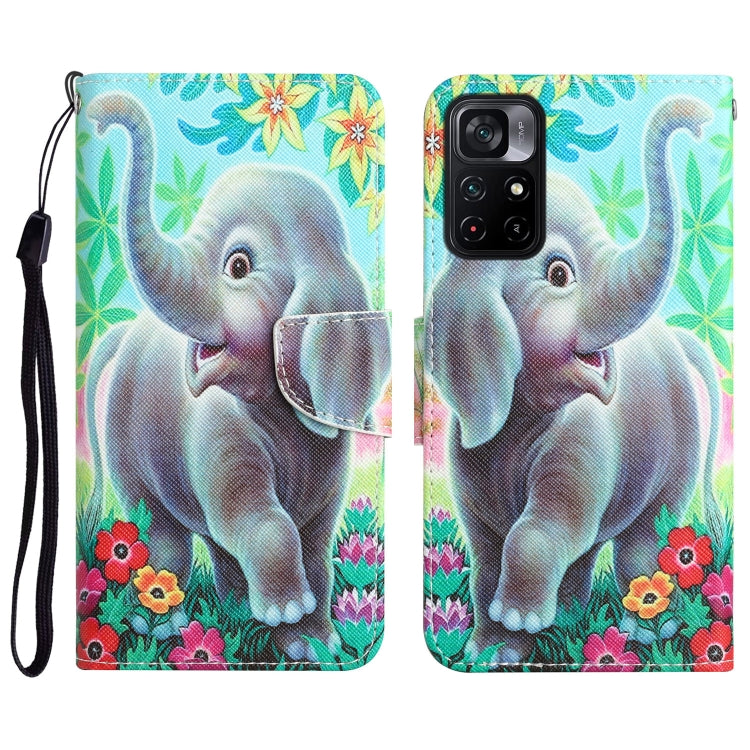 Custodia in pelle con disegno colorato per Xiaomi Poco M4 Pro 5G