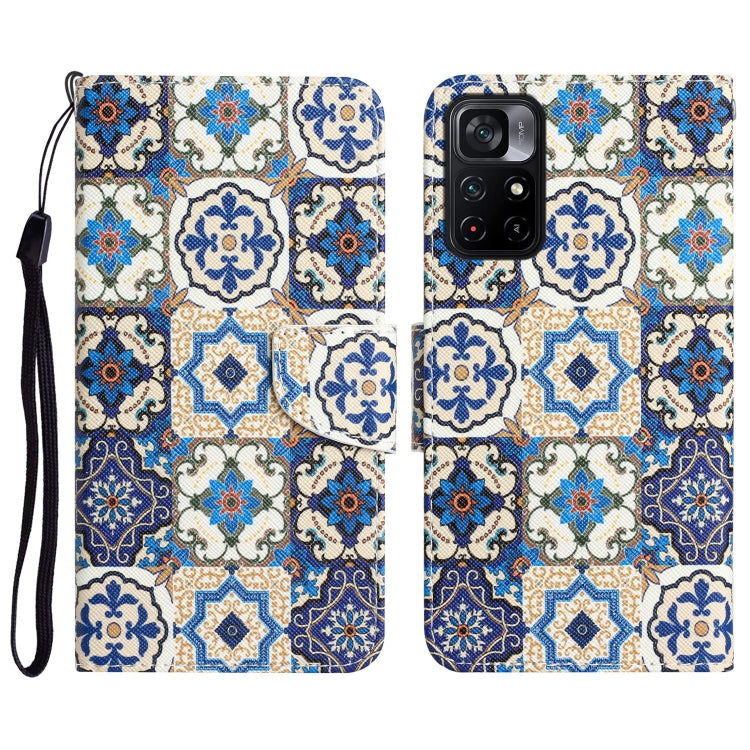 Custodia in pelle con disegno colorato per Xiaomi Poco M4 Pro 5G