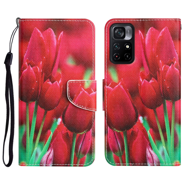 Custodia in pelle con disegno colorato per Xiaomi Poco M4 Pro 5G