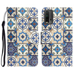 Custodia in pelle con disegno colorato per Xiaomi Redmi 9T