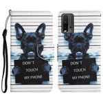 Custodia in pelle con disegno colorato per Xiaomi Redmi 9T